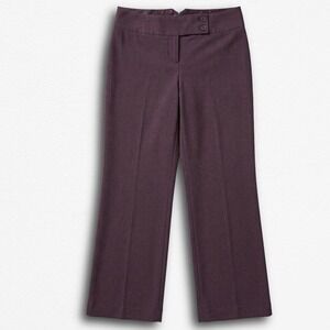 Ellemenno Womens Dark Purple Wide Leg Dress Pants Y2K Retro Trousers Size 11